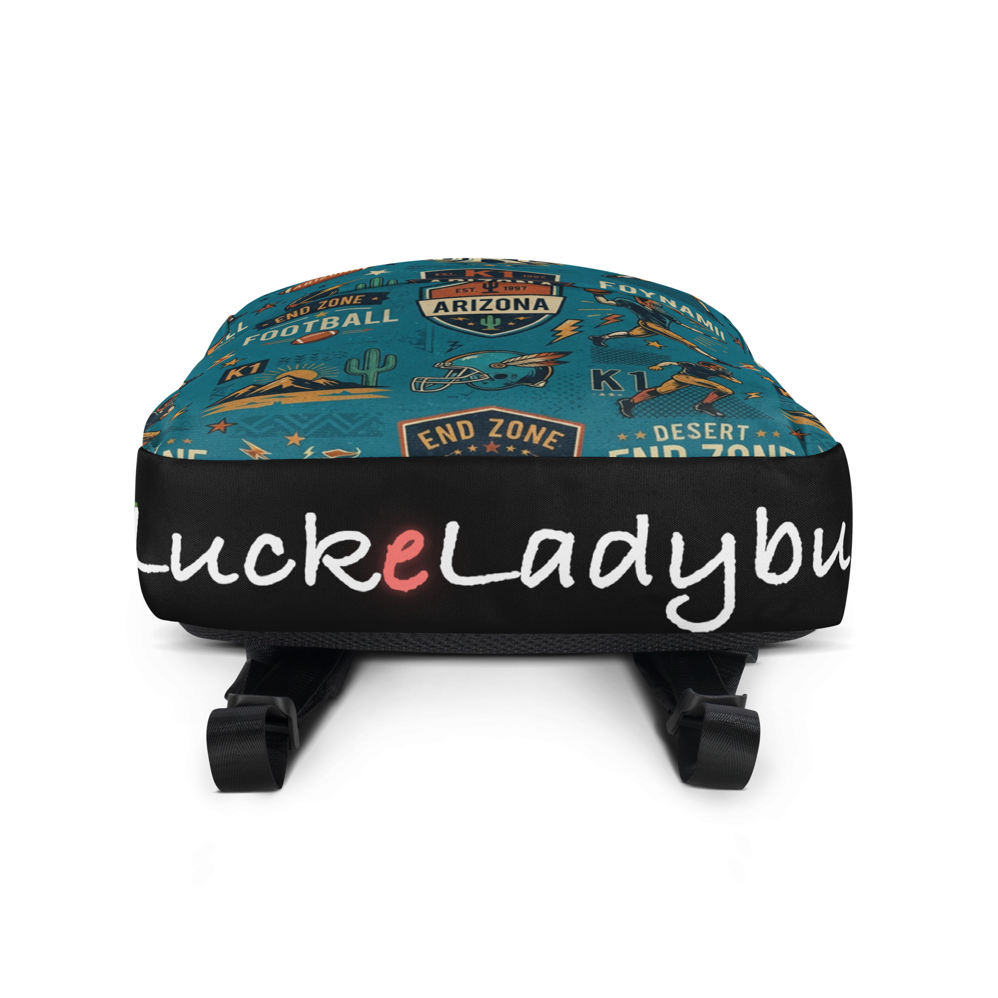 LuckeLadybug LLC Peak Designs Everyday Backpack featuring a vibrant Arizona sports graphic design