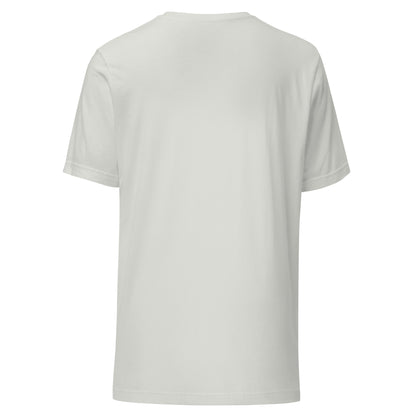 LuckeLadybug plain white pet parents t-shirt with short sleeves, back view