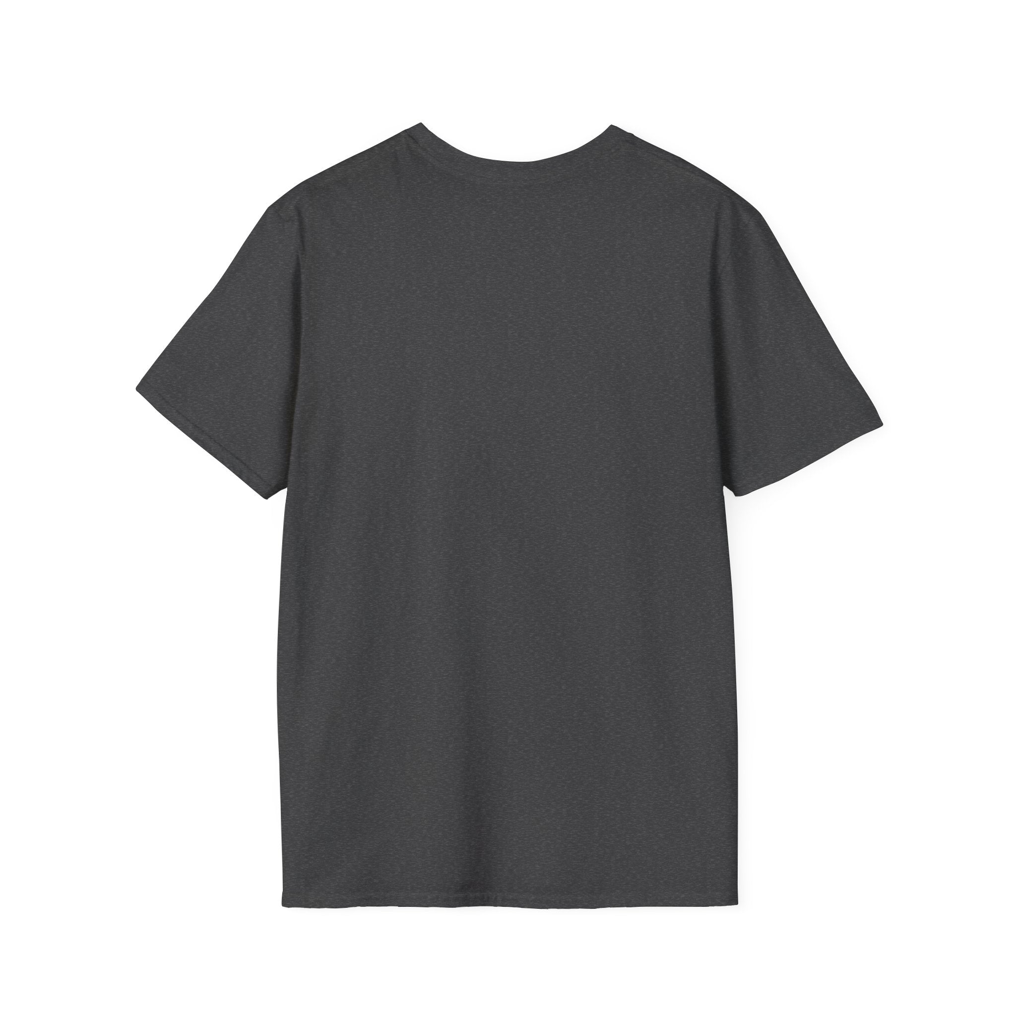 Black plain LuckeLadybug sixty something t shirt shown from the back with short sleeves