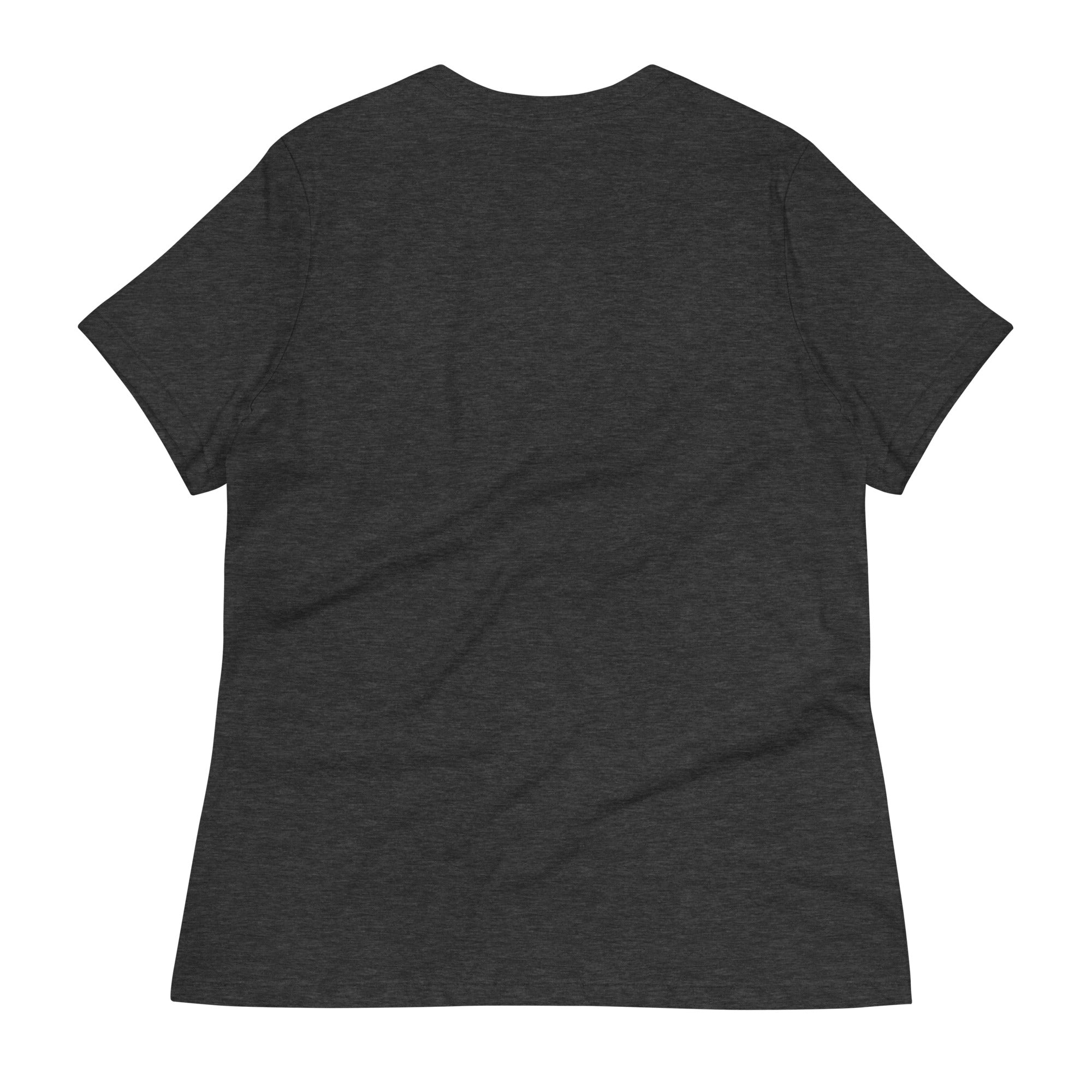 Back view of charcoal gray sloth nap time t-shirt with short sleeves and crew neck