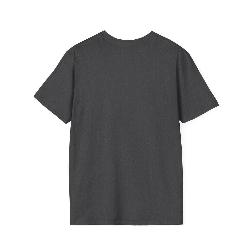 LuckeLadybug plain black thirty something t shirt showing back view with short sleeves