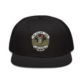 LuckeLadybug LLC Black Hat Snapback with Escape Trail Design for Stylish Headwear