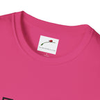 Pink fifty something t shirt by LuckeLadybug with crew neckline and soft cotton fabric