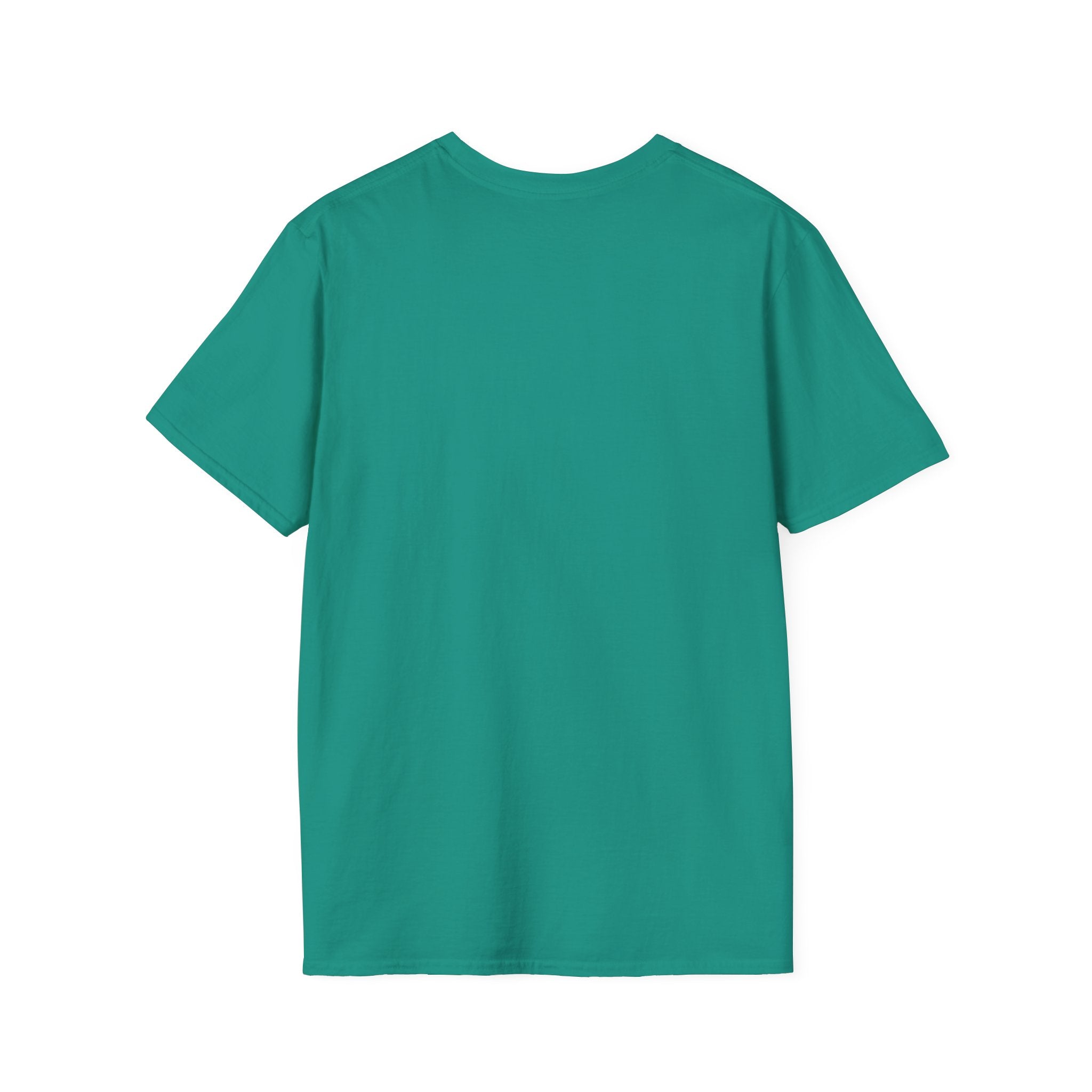 LuckeLadybug green plain cotton sixty something birthday shirt with short sleeves and crew neck
