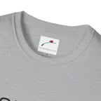 LuckeLadybug gray sixty something birthday shirt with round neckline and soft cotton fabric