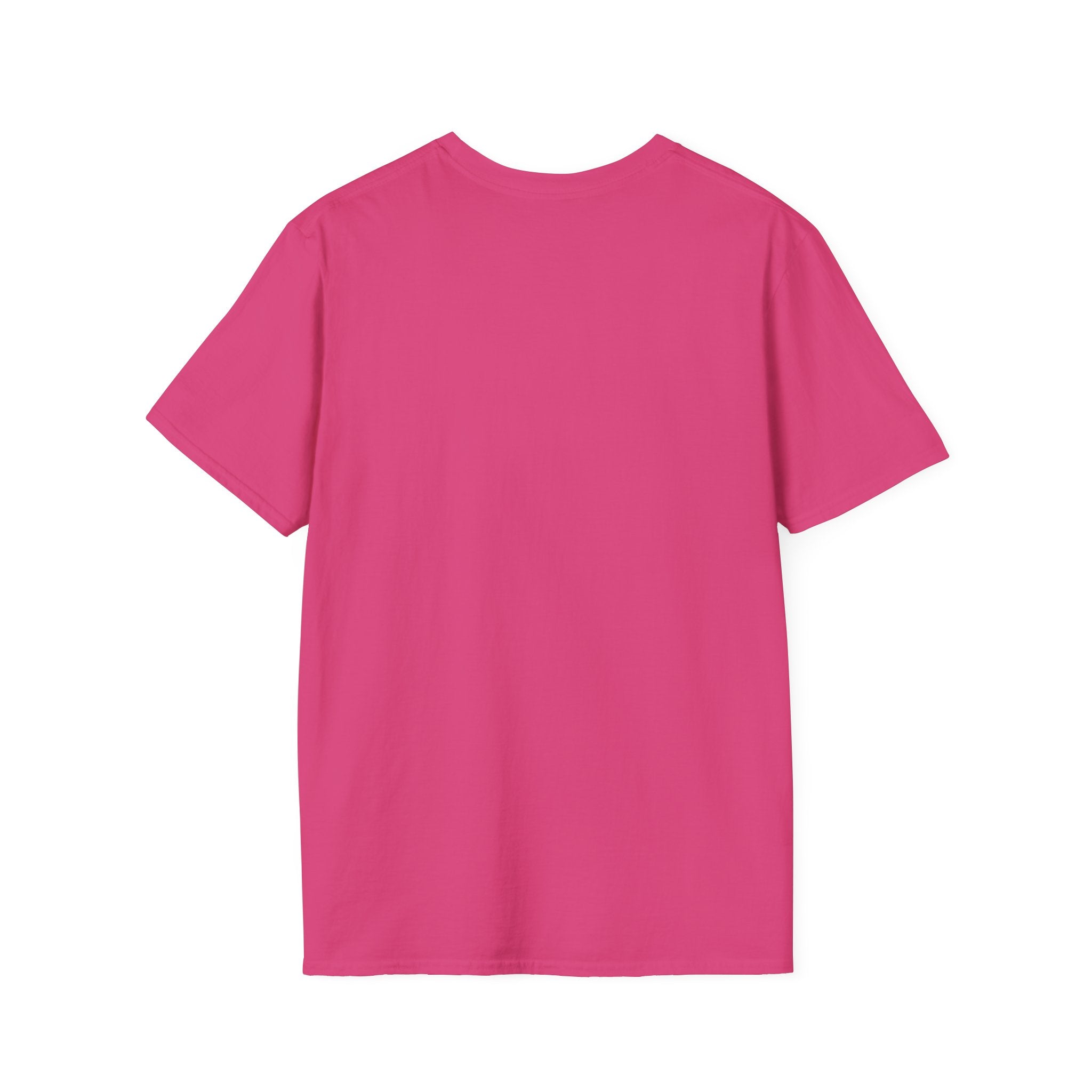 Plain bright pink LuckeLadybug sixty something birthday shirt in a simple classic fit