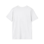 White blank LuckeLadybug sixty something birthday shirt in classic fit with short sleeves