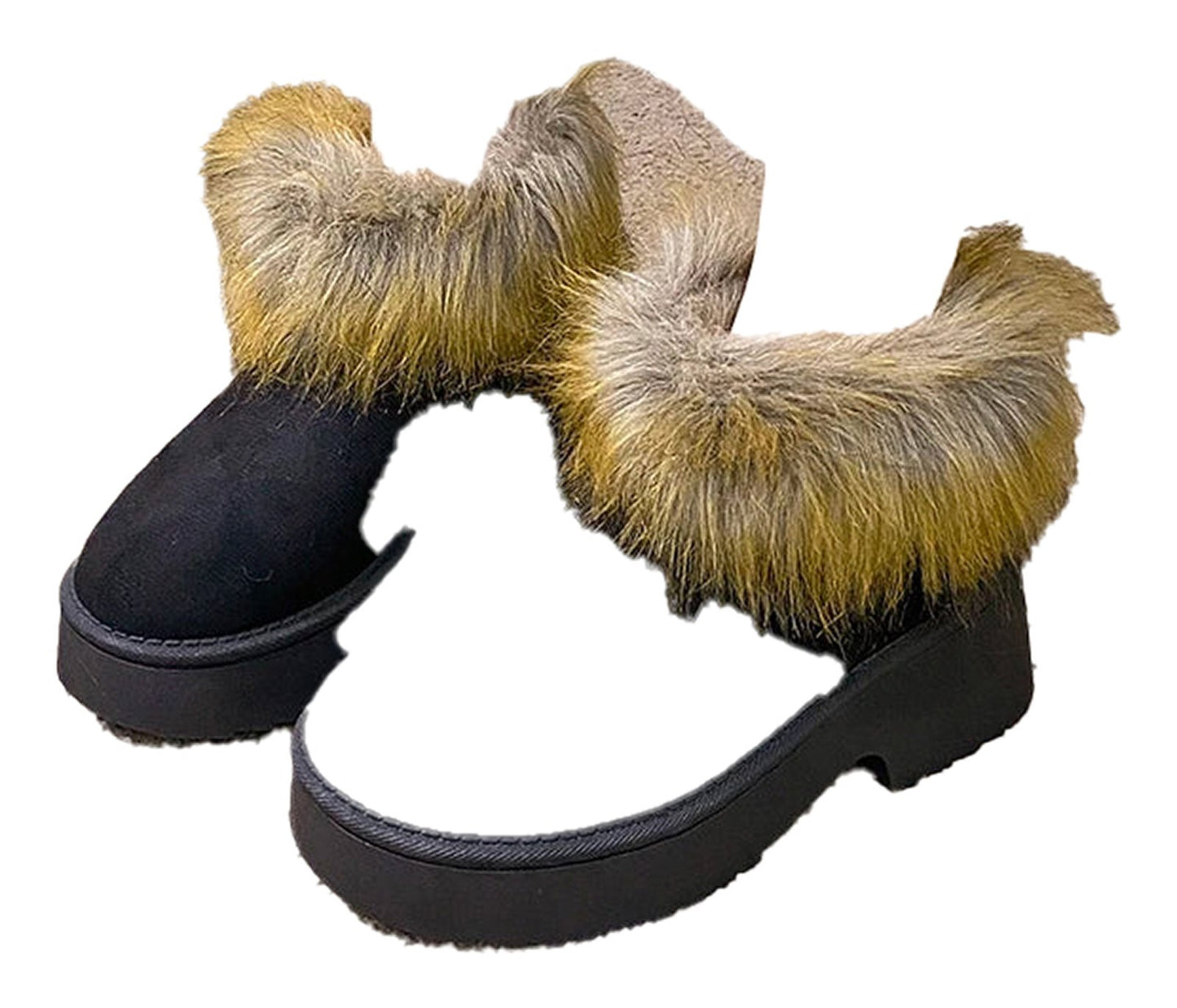 Luxury faux fur snow boots women with stylish design and warm lining for winter comfort