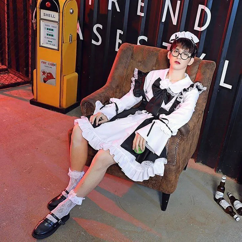 Maid Costume with Ruffled Design
