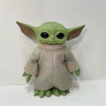 Mandalorian action figure featuring a cute character with large ears and a soft robe, perfect for collectors