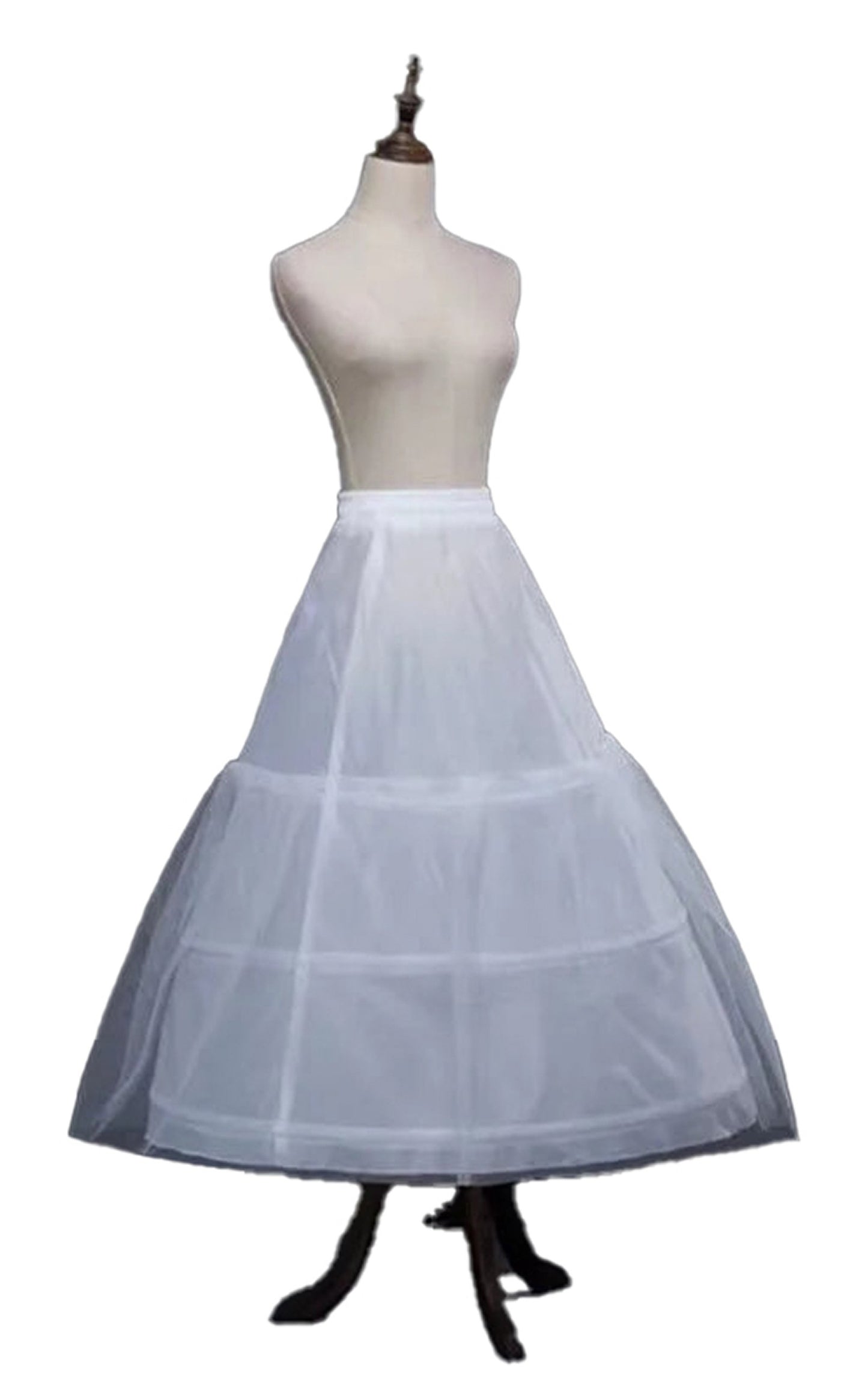 White petticoat for added volume under medieval renaissance cosplay dress, perfect for costumes