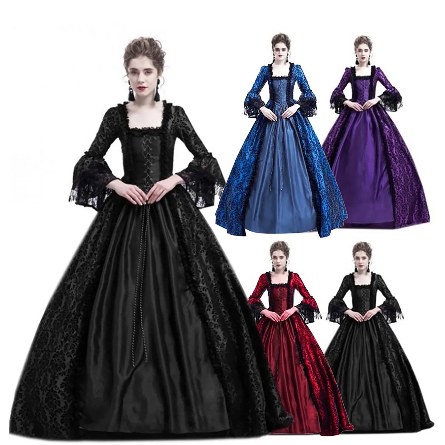 Medieval Victorian Ball Gown Corset Dress