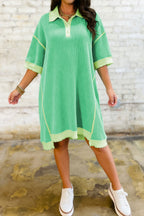 LuckeLadybug LLC Green Dress T-Shirt with Short Sleeves for Casual Wear, features men dress polo shirts style