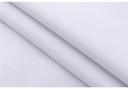 Close-up of soft white fabric showcasing the quality of the men's cartoon print hoodie