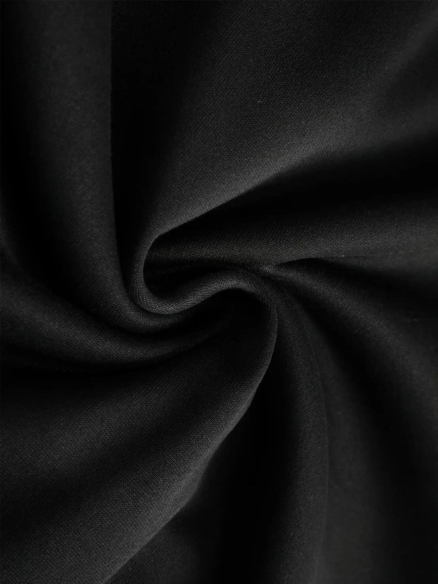 Soft black fabric showcasing the texture of men's 3D cartoon bear hoodie from LuckeLadybug LLC