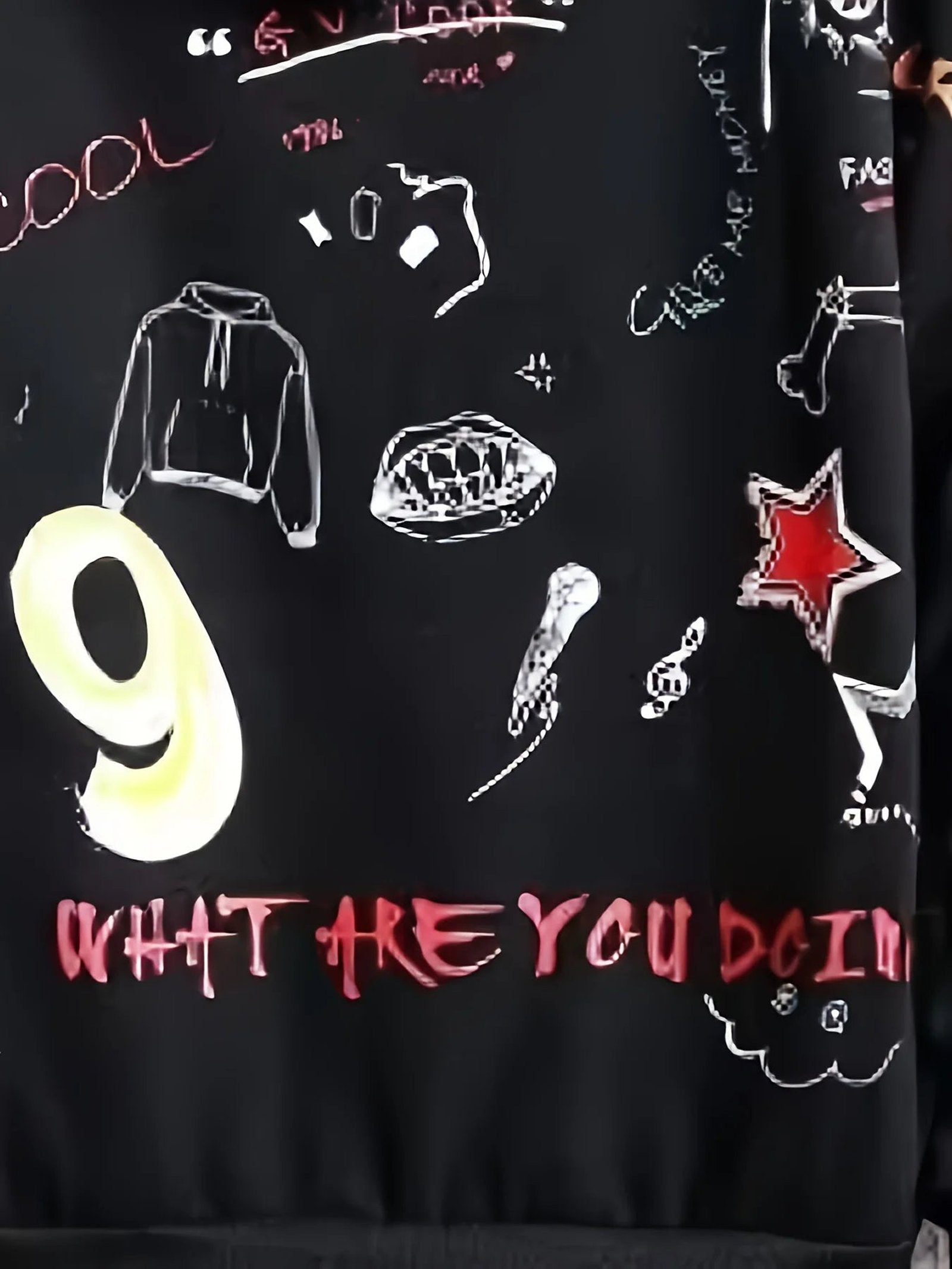 Men's 3D graffiti hoodie with colorful artistic designs and bold graphics for a trendy urban look