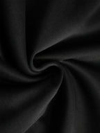 Close-up of soft black fabric showcasing the texture of the men's 3D letter print hoodie