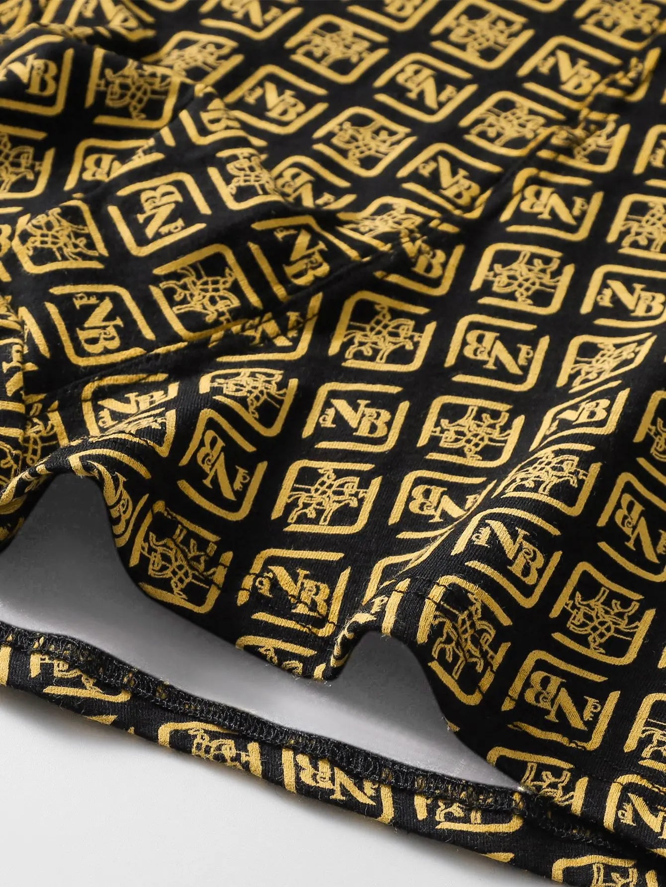 Mens Black Gold Boxer Briefs Trendy Styles