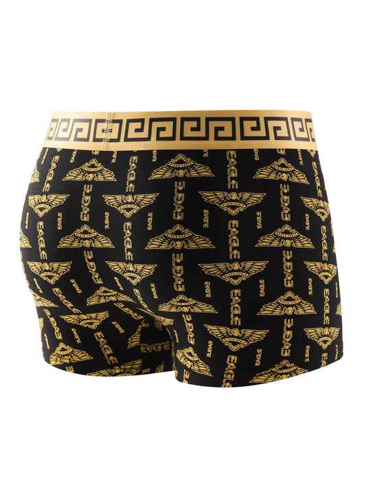 Mens Black Gold Boxer Briefs Trendy Styles