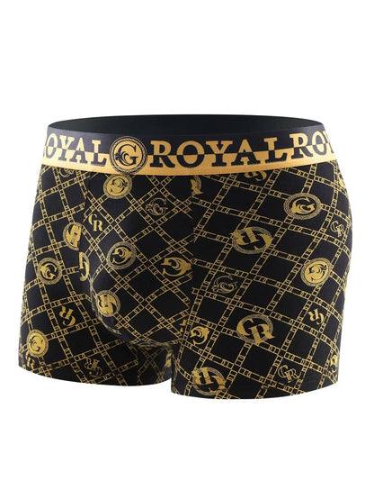 Mens Black Gold Boxer Briefs Trendy Styles
