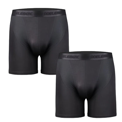 LuckeLadybug men's breathable boxer briefs in black for comfort and support all day