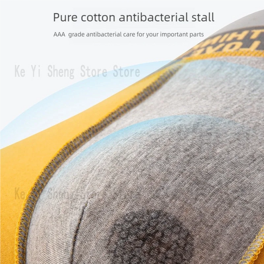 LuckeLadybug men's breathable underwear set in pure cotton for comfort and antibacterial protection