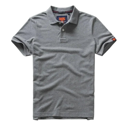LuckeLadybug men's cotton polo shirts in gray for a comfortable and casual look
