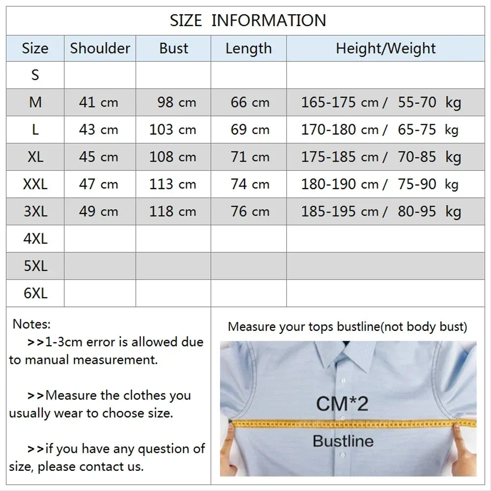 LuckeLadybug LLC men's cotton polo shirts size chart for optimal fit and measurement guidance