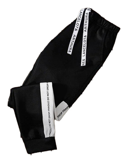 LuckeLadybug men's hip hop hoodies in stylish black with trendy white detailing and comfortable fit