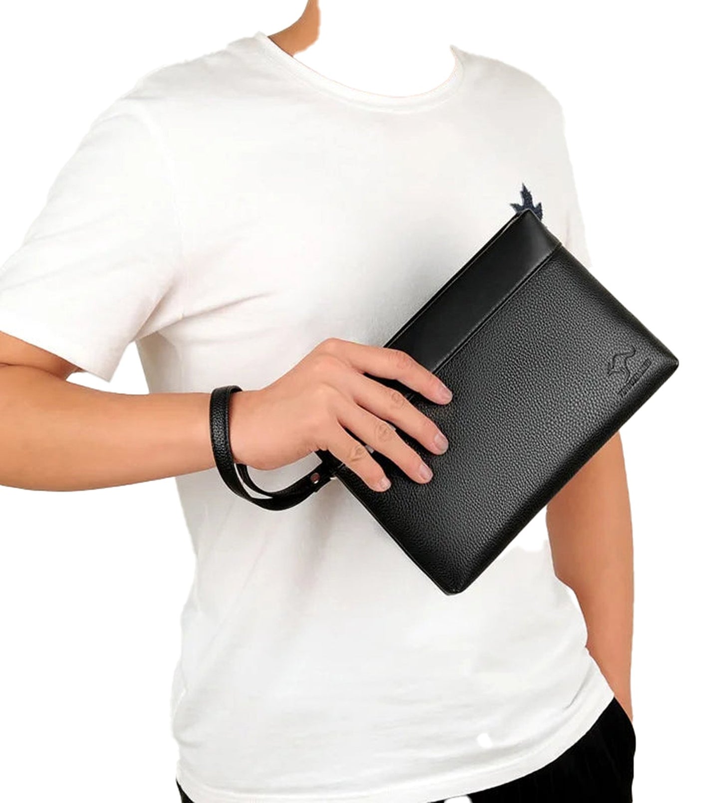 Mens Leather Clutch Bag For Stylish Carry