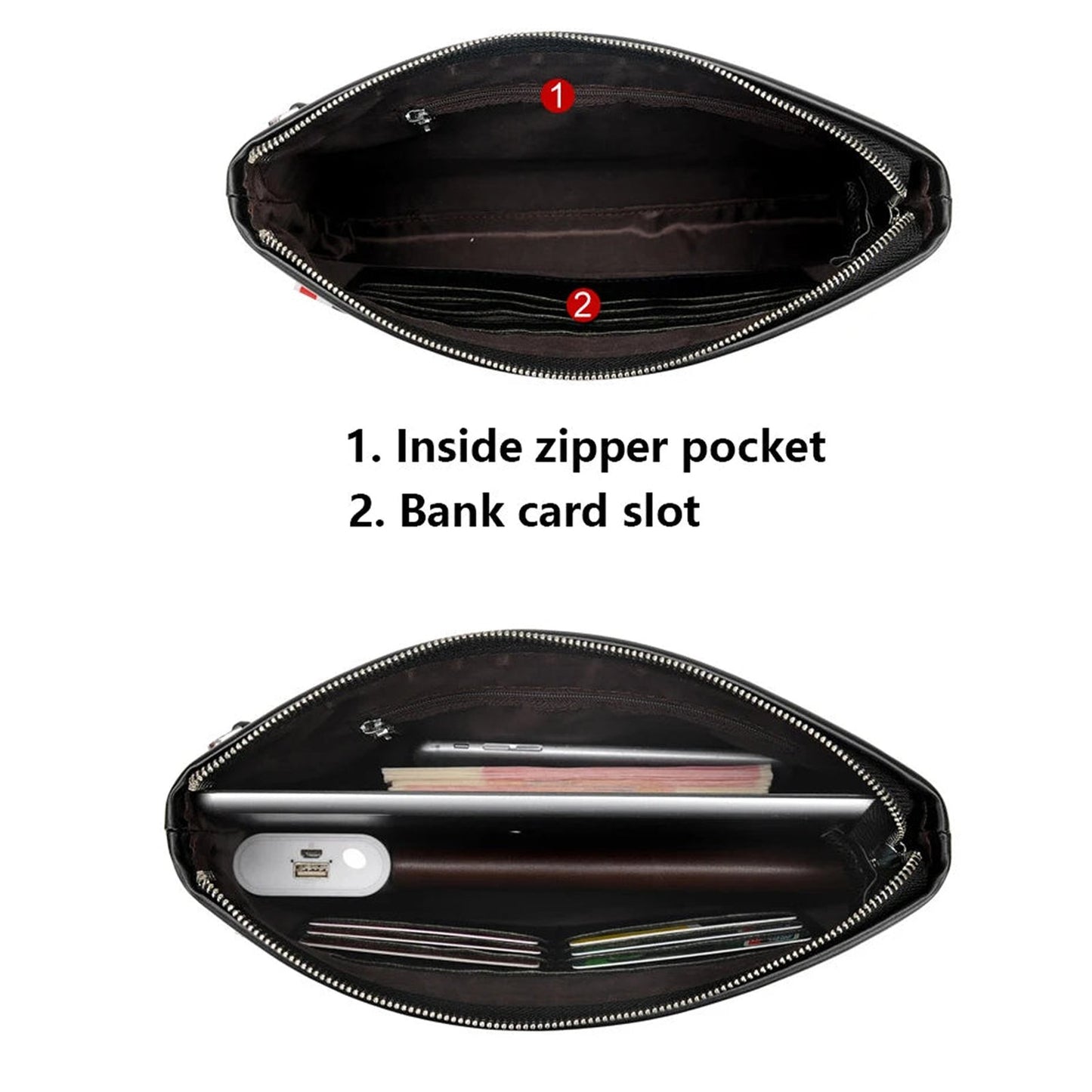 Mens Leather Clutch Bag For Stylish Carry