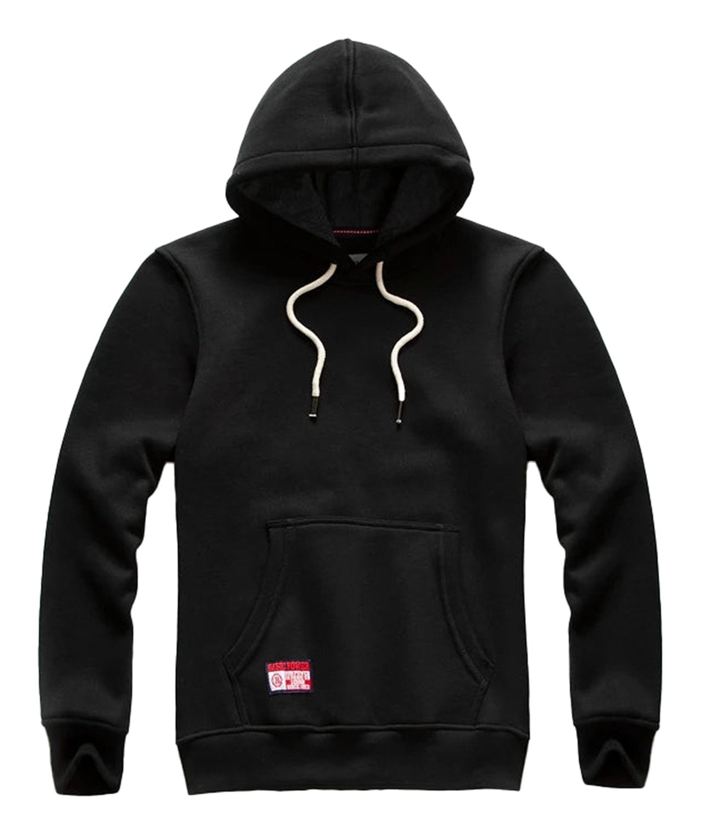 LuckeLadybug LLC men's oversized hoodie in black with drawstring and front pocket