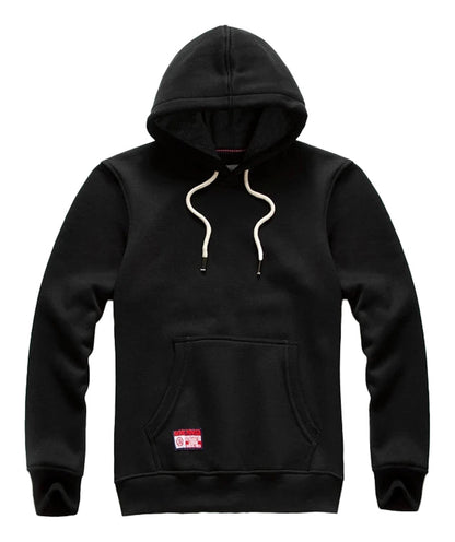 LuckeLadybug LLC men's oversized hoodie in black with drawstring and front pocket
