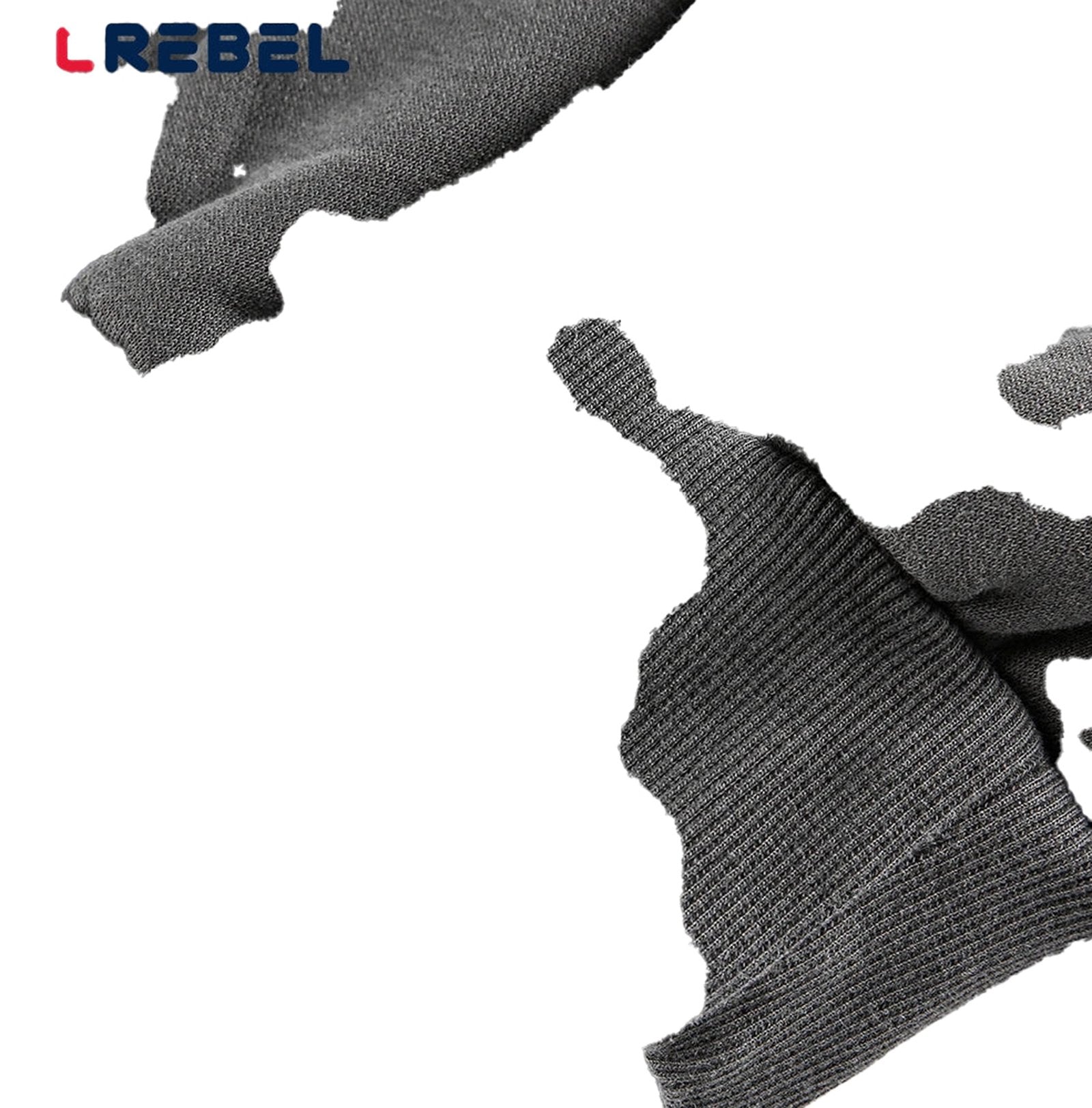 Close-up of fabric details for mens portrait print hooded sweatshirt by LuckeLadybug LLC