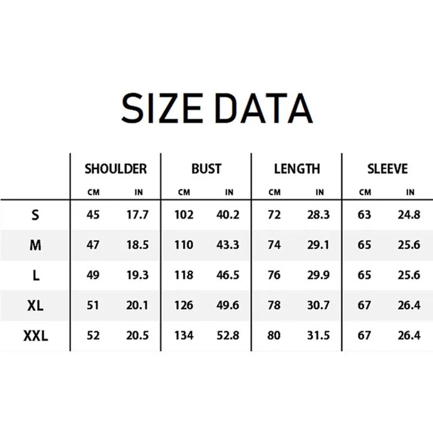 Men's red western embroidered shirt with size data including measurements for shoulder, bust, length, and sleeve