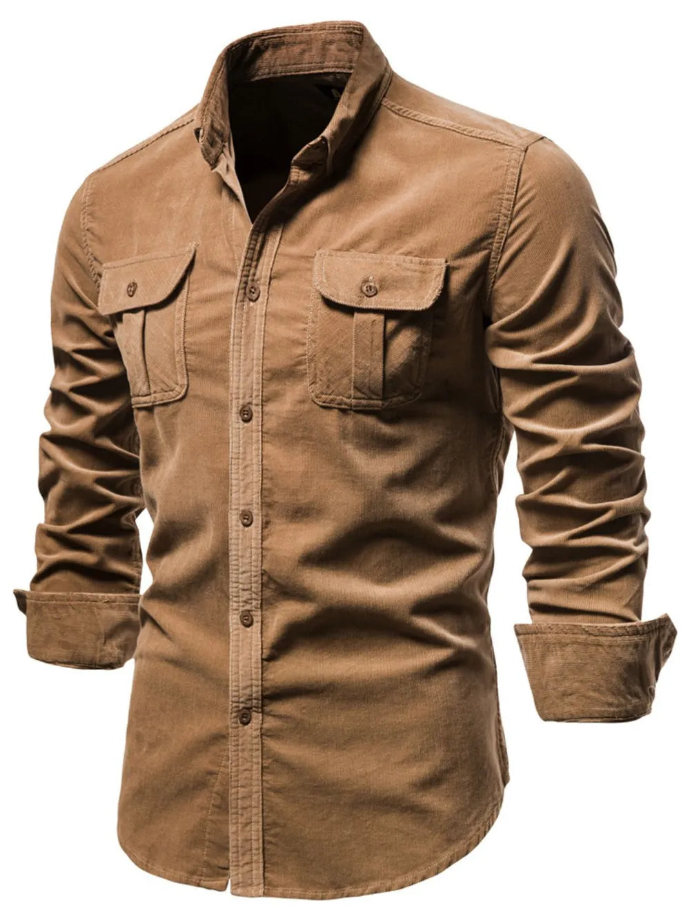 LuckeLadybug LLC Mens Button Up Shirt with Classic Design for Stylish Casual Wear