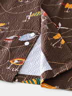 Men's button up shirt featuring colorful fishing lure patterns, perfect for casual wear with mens t shirt graphics