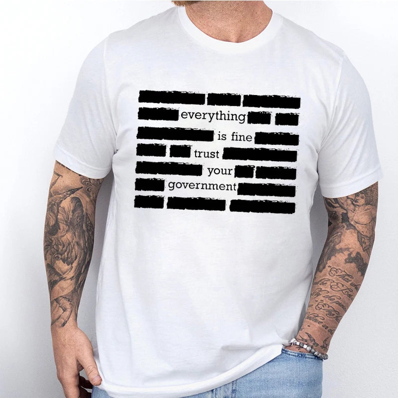 Men's T Shirt Graphics - Trust Your Government