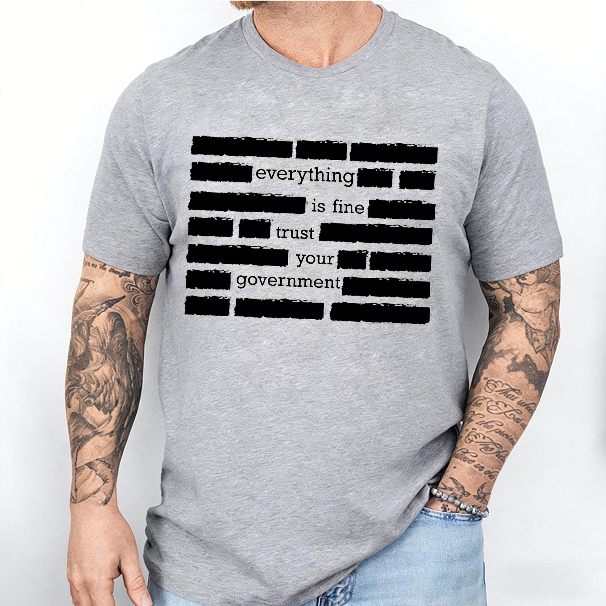 Men's T Shirt Graphics - Trust Your Government
