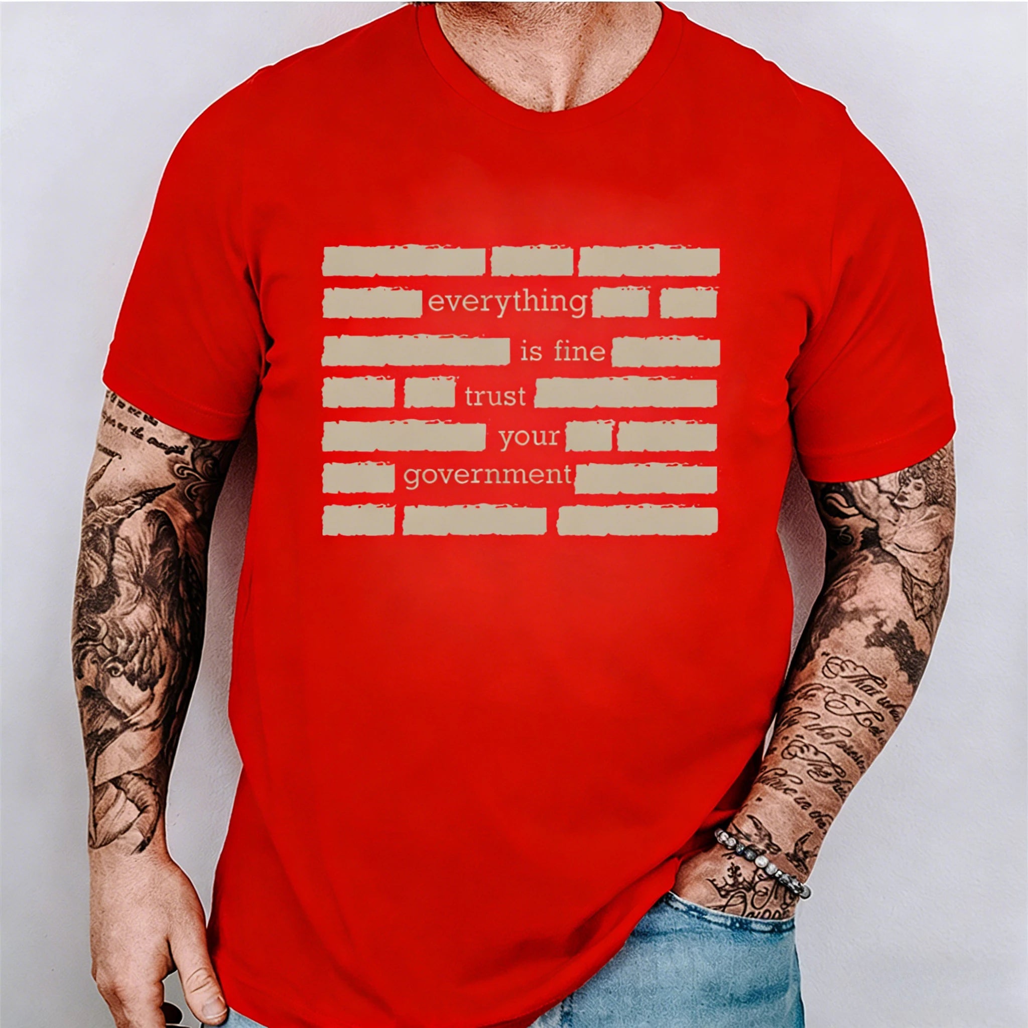 Men's T Shirt Graphics - Trust Your Government