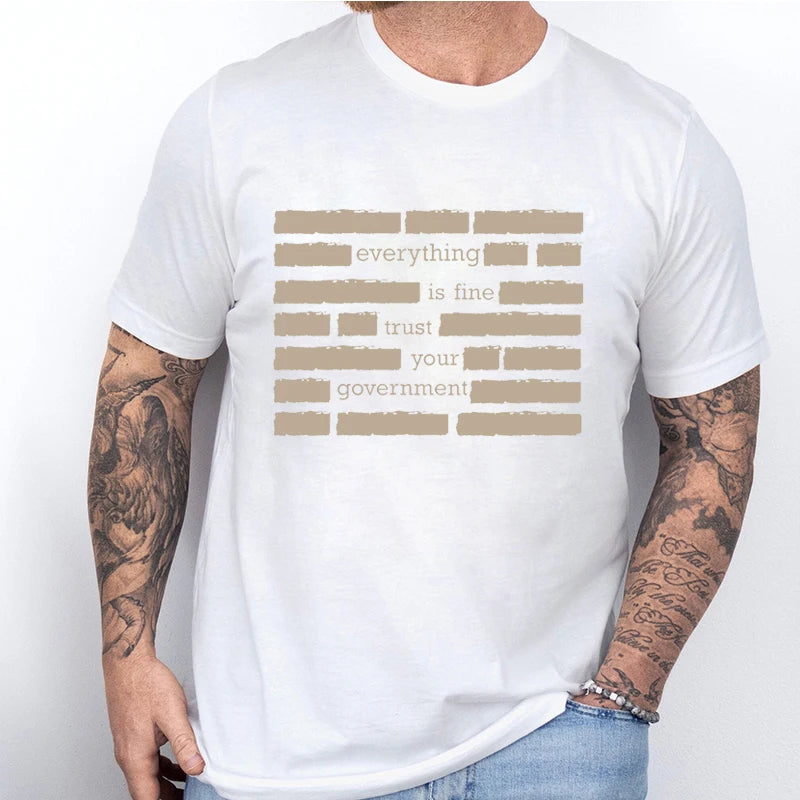 Men's T Shirt Graphics - Trust Your Government
