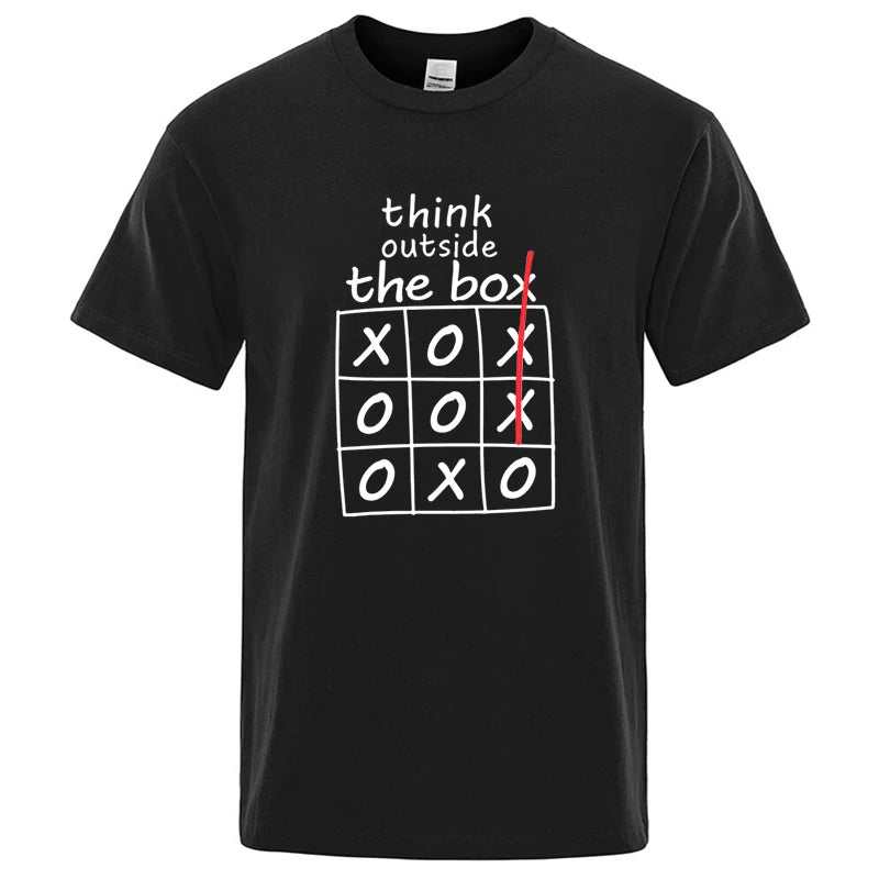 Mens T Shirt Graphics - Think Outside Box