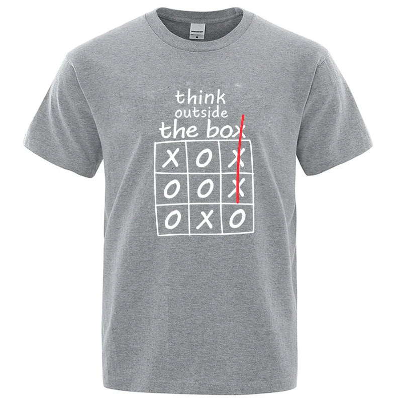 Mens T Shirt Graphics - Think Outside Box