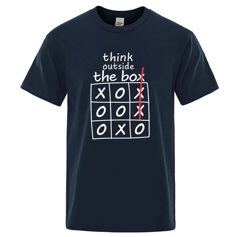 Mens T Shirt Graphics - Think Outside Box