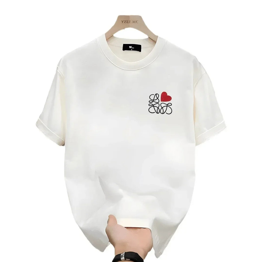 Men's T-Shirt Graphics with Heart Design