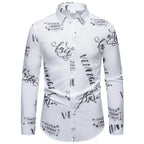 LuckeLadybug LLC Men's Button Up Shirt with Graphic Print for Stylish Casual Wear