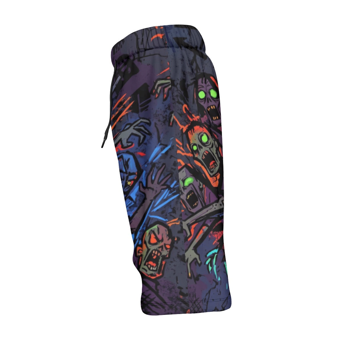 LuckeLadybug Mens Thong Beachwear Featuring Zombie Print for Stylish Summer Fun