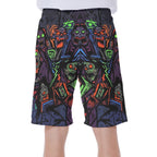LuckeLadybug mens thong beachwear with vibrant zombie graphics and comfortable fit for summer fun