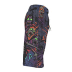 LuckeLadybug mens thong beachwear with a colorful skeleton design for stylish beach outings