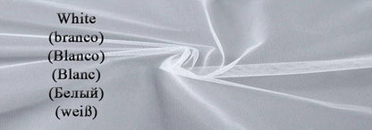 Soft white fabric showcasing the delicate texture for a mermaid wedding dress 2025